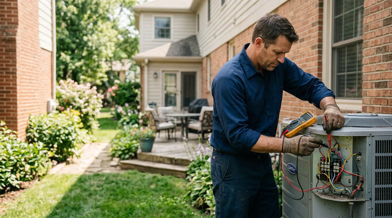 HVAC technician working near New Braintree, MA